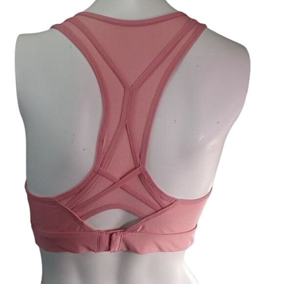 LAYER8 MAXIMUM SUPPORT WOMENS PINK SPORT BRA SIZE MEDIUM - Picture 2 of 16